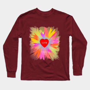 Love Colors Design Long Sleeve T-Shirt